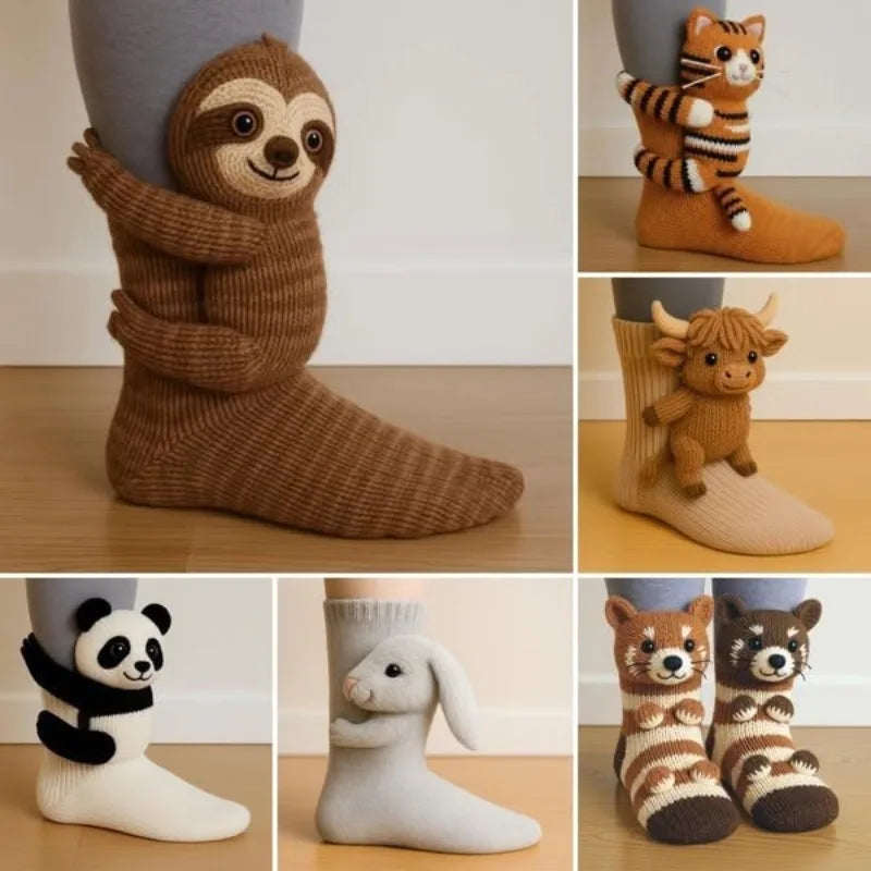 Animal 3D Socks – Kawaii, Cozy Socks Perfect for Cute Daily Wear & Holiday Gifting, Christmas Present