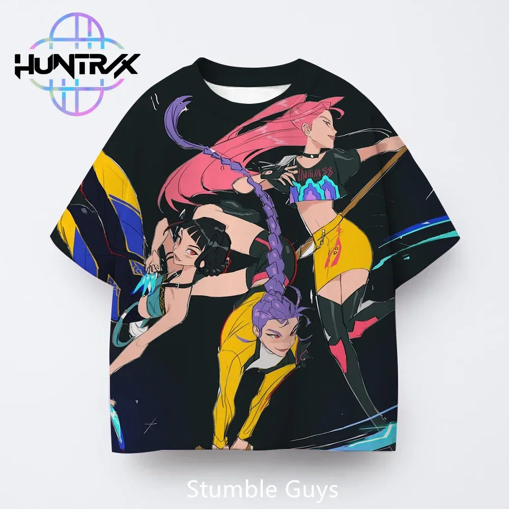 K-Pop Hunters Anime Kids Tee – Fun, Bold Style Kids Love  A playful, colorful tee that lets kids show off their favorite fandoms with confidence and comfort.