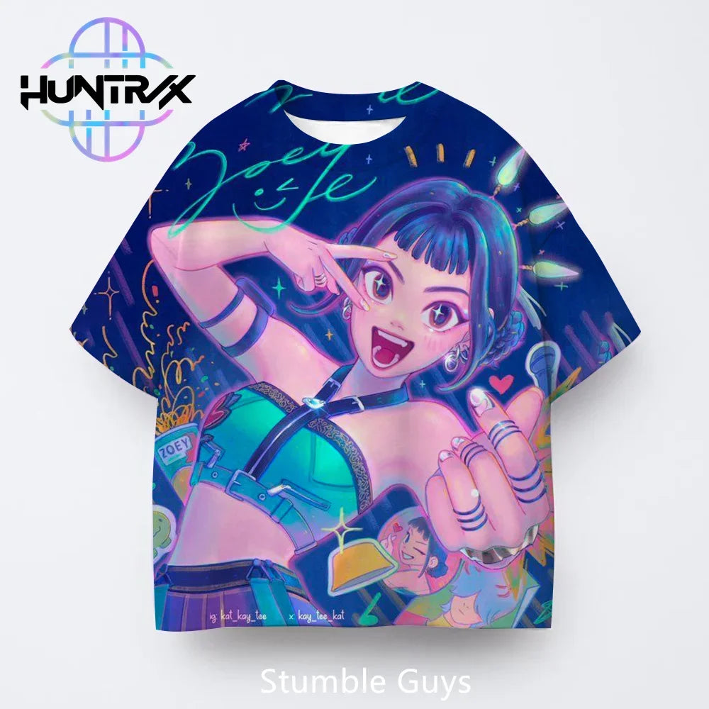 K-Pop Hunters Anime Kids Tee – Fun, Bold Style Kids Love  A playful, colorful tee that lets kids show off their favorite fandoms with confidence and comfort.